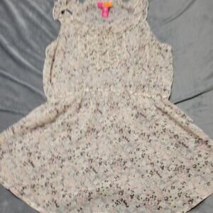 Catch My I Shirt Womens Large Pale‎ Pink Ditsy Floral Tank Top Pullover Blouse L